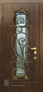 Фото «Дверь с ковкой №17»  в Электростали