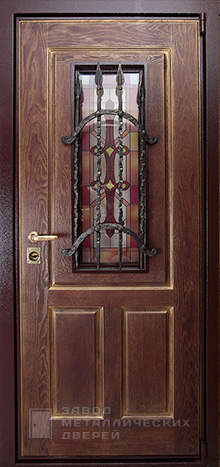 Фото «Дверь с ковкой №20» в Электростали